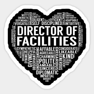 Director Of Facilities Heart Sticker